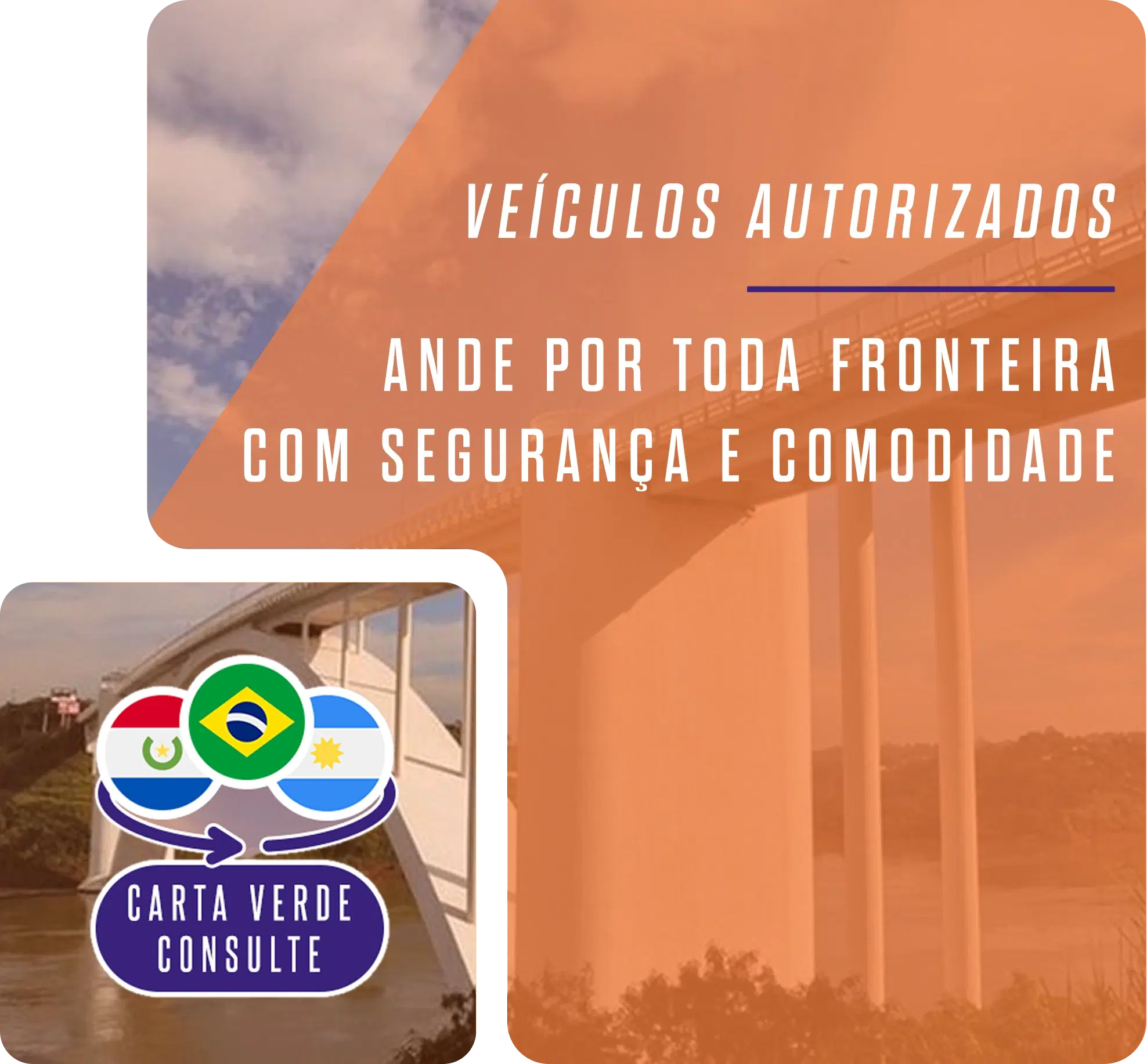 imagem carta verde e veículos autorizados