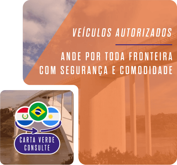 imagem carta verde e veículos autorizados